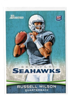 2012 Bowman - Russell Wilson #116 Facing Left RC Seattle Seahawks NFL Rookie -NM - Image 1 of 2