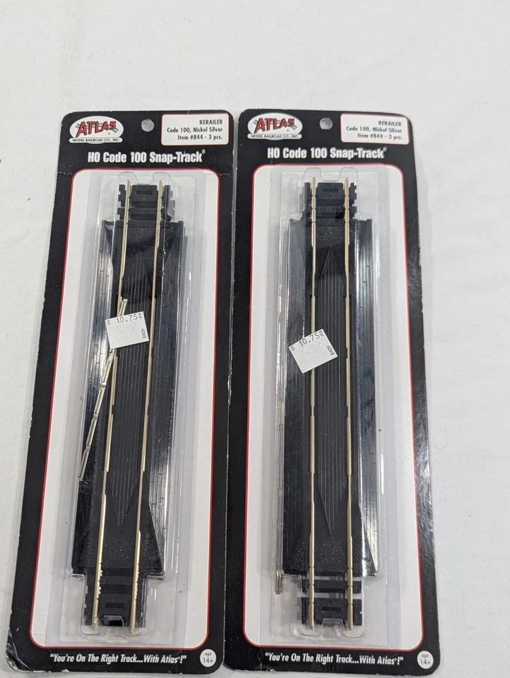 Atlas HO Scale Code 100 9" Rerailer 3-Pack Model Train Track