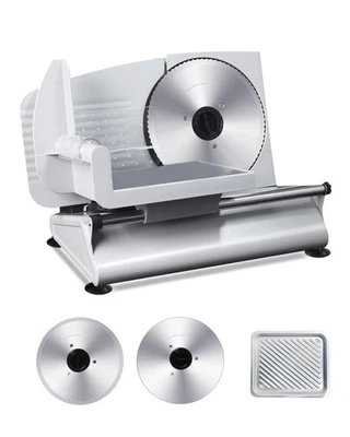 Машина для нарезки мяса для дома - 200 Вт электрическая нарезка продуктов с 2 съемными 7,5... - Изображение 1 из 4