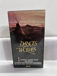 Factory Sealed 1990 Dances with Wolves Kevin Costner VHS w/ ORION WATERMARK - Bild 1 von 9