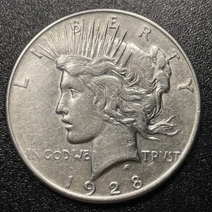 1928 S Peace Silver Dollar $1 Key Date Details Coin - Picture 1 of 2