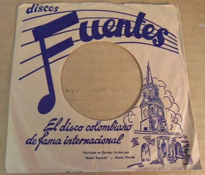 45RPM 7" Discos Fuentes (Miami, FL) leere Plattenhülle - Bild 1 von 3