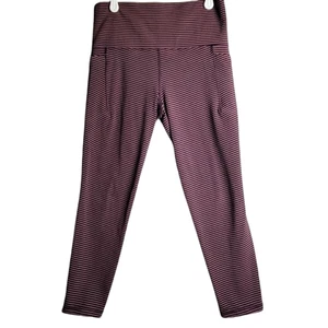 Athleta SP Salutation Stash Pocket II Tight Textured Violet Size 7/8 - Picture 1 of 9