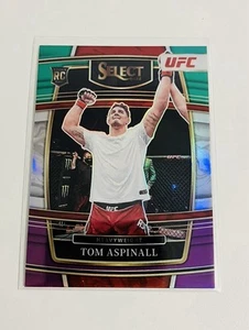 2022 Panini Select UFC Tom Aspinall Green and Purple Prizms Rookie #98 - Bild 1 von 2