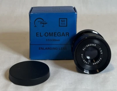 Lente de ampliación vintage El-Omegar 50 mm f3,5 con caja original-hecha en Japón Foto 1 de 2