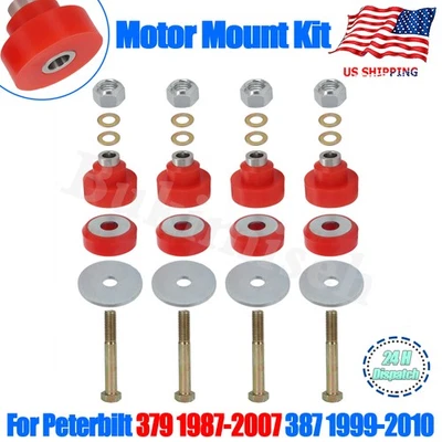 Engine Poly Motor Mount Bushing Kit For Peterbilt 387 379 MR1001 CB2203-72 USA — 第 1/4 张图片