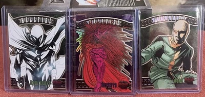 Hellfire Trio Mephisto Moon Knight Wong Marvel 2023 Fleer Ultra Midnight Sons - Image 1 of 4