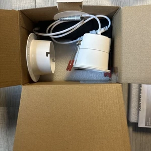 Commercial Electric 3 in. White Interchangeable Trim LED Integrated Trimless... - Picture 1 of 7