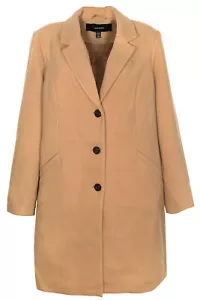 Vero Moda Cala Stine Mantel Kurzmantel Gehrock Longblazer Damen Beige Größe XXL - Picture 1 of 4