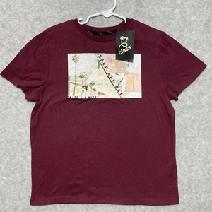 Art Class Boys Shirt S 6/7 Maroon Graphic Short Sheeve T-Shirt Surf Skate - Picture 1 of 7
