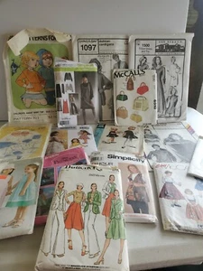 Random Surprise Lot Of 10 Sewing Patterns New Used All Sizes & Styles GRAB BAG - Picture 1 of 2