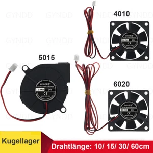 4010/5015/6020 Gebläse Radialturbine DC Bürstenloser 24V Kühlung Leiser Lüfter- - Bild 1 von 11