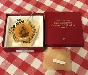Hummel Gold Christmas Ornament Collection "Feeding Time" in Box - Picture 1 of 4
