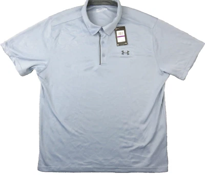 Under Armour Mens Polo Shirt UA Tech Performance Golf Loose Fit 1290140 2XL New - Image 1 of 4