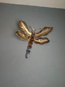 Metal dragonfly indoor outdoor wall hanging modern wall art abstract wall decor - Picture 1 of 2