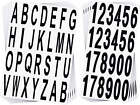 10 Sheets Mailbox Numbers And Letters Stickers For Outside Stick On Black Vinyl