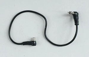 PC Male to Special Sharp Tip Black Cord (10") Flash Sync Cord Cable - Picture 1 of 5