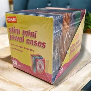 Staples Mini Disc Jewel Cases 25er Pack Mehrfarbig Slim - Bild 1 von 6