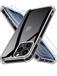 iPhone 13 Pro Max 6,7" Clear Case mit 2 Hartglas Displayschutzfolien - Bild 1 von 7