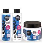 Salon Line cheveux stricts croissance originale protéine de lactosérum SOS Bomba kit 3 produits