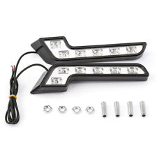 2X Waterproof 6 LED Daytime Running Light Driving Fog Lamp Car Front Grille Mout
