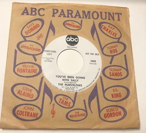The Marvelows 7" 45 Record & label sleeve Wl promo Youve Been Going With Sally / - Picture 1 of 5