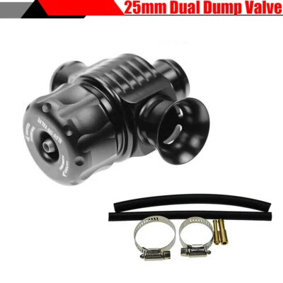 1 juego de válvula de descarga divisor de doble puerto de pistón grande de 25 mm para turbo de automóvil Foto 1 de 4