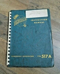 TEKTRONIX 517A oscilloscope manual -- includes the February 1959 short catalog - Picture 1 of 8