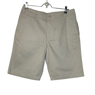 John Bartlett Consensus Men’s Khaki Cotton Flat Front Shorts sz 32 NWT - Image 1 of 4