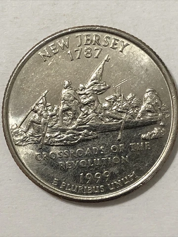 1999 D New Jersey 1787 Us Quarter Error Cover