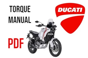 Ducati Desert X Torque Manual / Manuale coppie di serraggio - Zdjęcie 1 z 1