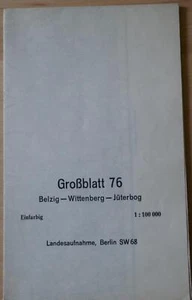 Großblatt 76 Belzig Wittenberg Jüterborg - Bild 1 von 2