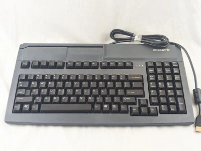 Cherry MY 7000 USB Keyboard w/ Built-In Card Reader – Tested & Working - Image 1 of 4