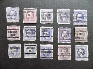 U S Coll'n of (15) used Diffn't cities PRECAN. DEFIN-5-13-I-3 C WASHINGTON - Imagen 1 de 2