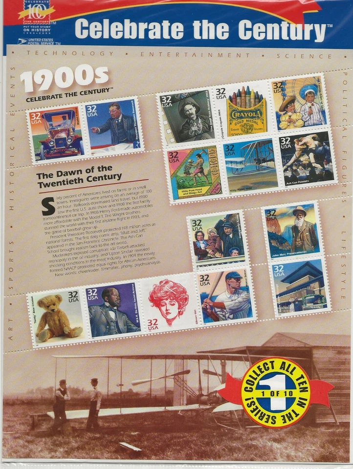 Celebrate the Century 1900 in Original Packaging, Scott #3182, Mint NH - Image 1 of 1