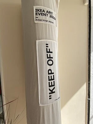 IKEA x Virgil Abloh KEEP OFF Rug Grey/White IKEA ART EVENT 2019 Brand New Sealed - Image 1 of 4