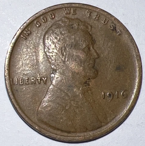 VF 1916 Lincoln Wheat Cent Philadelphia Mint Penny 1c Exact Coin Pictured H13 Cover
