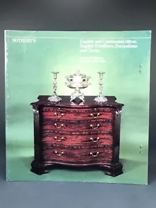 Sotheby's New York Galleries English and Continental Silver,.June 24 and 25 1983 - Imagen 1 de 4