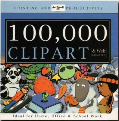 100,00 CLIP ART & WEB GRAPHICS - PC CD - EXCELLENT - Image 1 of 3