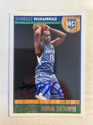 2013 Hoops Shabazz Muhammad Autographed Card Minnesota Timberwolves #274 CB1855 - Image 1 of 2