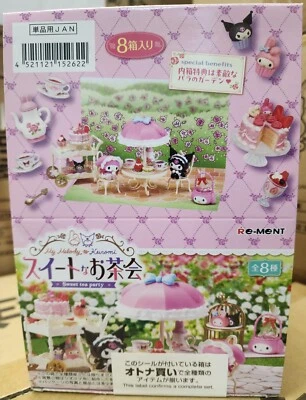 Re-Ment Miniatures Sanrio My Melody Kuromi Sweet Tea Party Full Set 8 items - Image 1 of 4