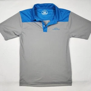 ✅  Dynamic Discs Gray/Blue Polo Shirt Jersey Size Adult Small Disc Golf - Picture 1 of 16