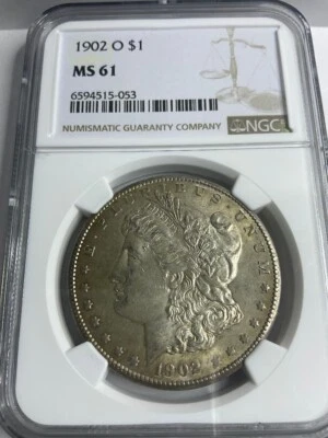 1902-O Morgan Silver Dollar Certified NGC MS 61 - Image 1 of 2