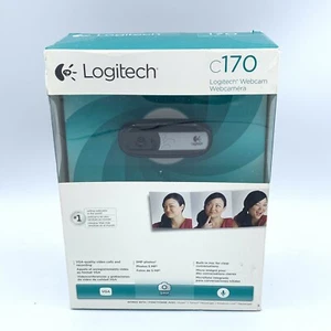 Logitech C170 Webcam 5MP USB 2.0 Pc Video Camera Windows - New And Sealed - Picture 1 of 3