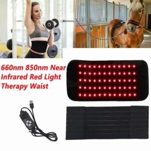 Almohadilla envolvente de cintura terapia de luz roja infrarroja cercana 30W 660nm 850nm cinturón alivio del dolor - Imagen 1 de 10