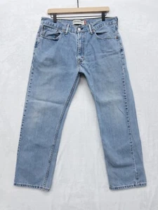Levi’s Jeans Herren Größe 38x30 Blau 505 Straight Fit Denim Hose Verwaschen - Bild 1 von 4