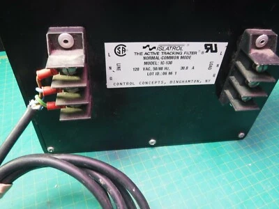 Islatrol Active Tracking electric power Filter IC-130 120VAC 50/60Hz - Image 1 of 4