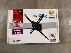 BARKAN 3200 Supporto TV da Tavolo 29" -65" Girevole e Inclinabile Piatto/Curvo Base Supporto TV - Foto 1 di 2