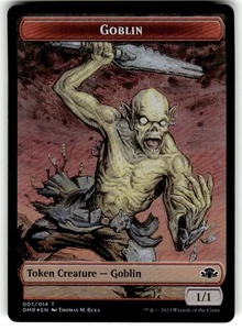 MTG FOIL {Goblin Token} // {Sheep Token} - Dominaria Remastered #T07T14 - Picture 1 of 2