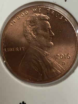 2016 D Lincoln Penny, P636 - Image 1 of 2